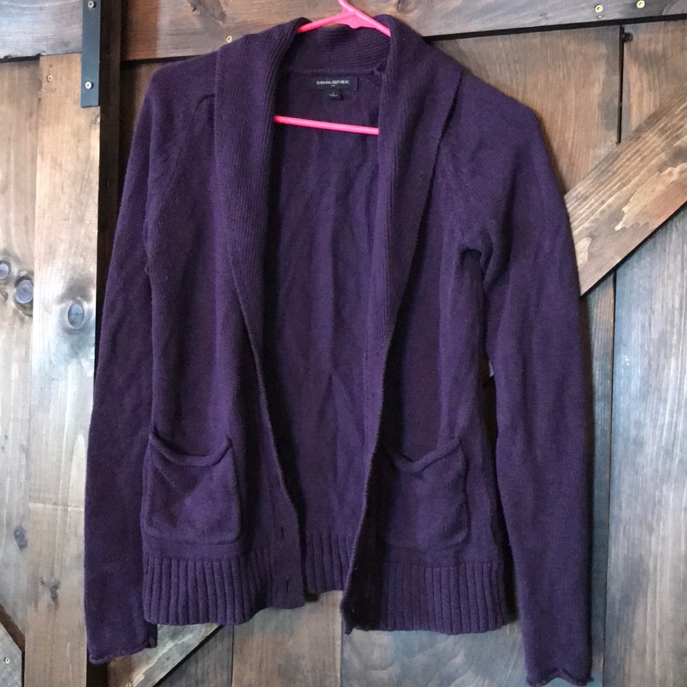 Banana Republic Cardigan | Purple | Small